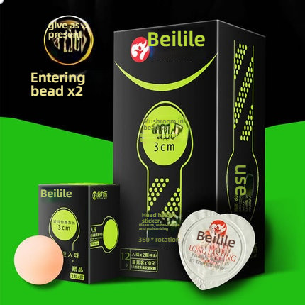 Beilile Mushroom Ball Condom Medium 10 pieces/box