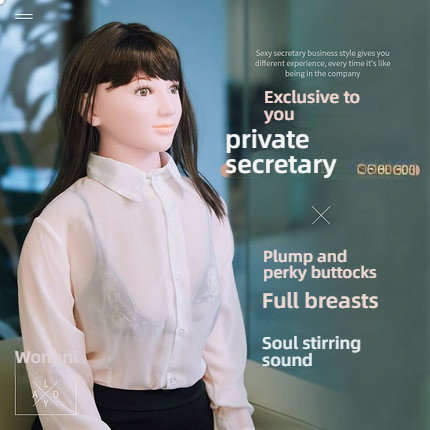 Wonani sexy secretary professional OL silicone large chest simulation handsome male inflatable doll 155cm