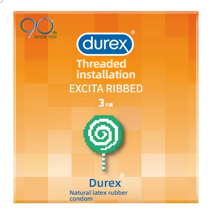 Durex Thread Design Condom Medium 3/12 Pack, Shocking Attack