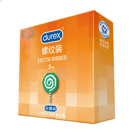 Durex Thread Design Condom Medium 3/12 Pack, Shocking Attack