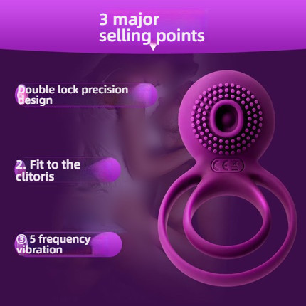 SVAKOM 2nd Generation Advanced Couple Co Shock Male Double Ring Lock Precision Ring