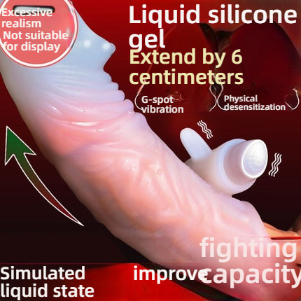 Pleasing self-lubricating white jade condom (making her scream), thickening and increasing penis condom