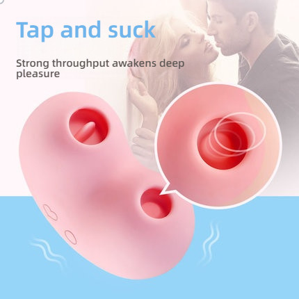 SVAKOM Swakon Peach Dolphin Heart shaped Tongue Licking Sucker