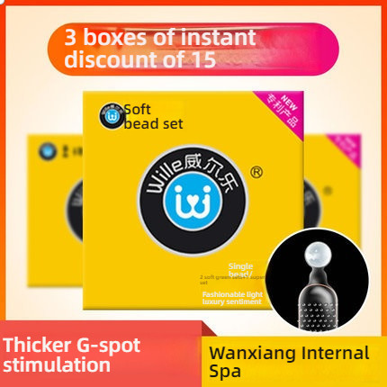 Weille Soft Bead G-spot Condom Medium 2/7 Pack
