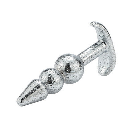 Love rope pull bead metal anal plug