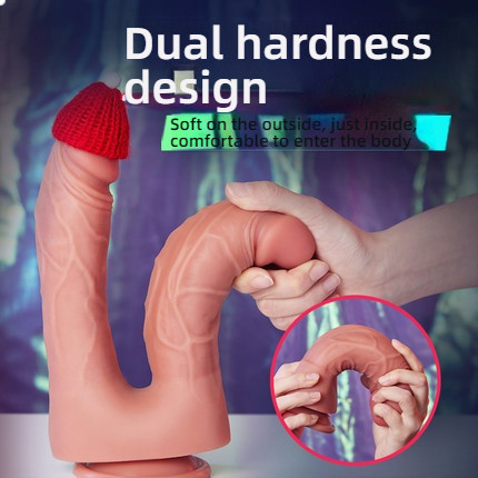 COC Yin anal simultaneous insertion front and back pincer with suction cup double headed penis
