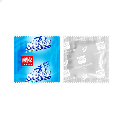 ELASUN Shangpai Wolf Fang Condom Ice Fire Large Particle (Hyaluronic Acid) Condom 10 Pieces Set