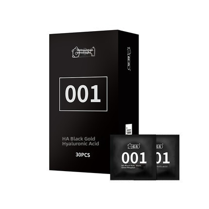 Gentleman Black Gold 001 Hyaluronic Acid (Black) 30 pieces/box