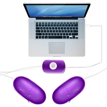 Mysterious Girl's Name Double Jumping Egg USB Purple
