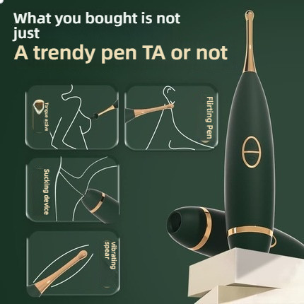 Rabbit Ye Green Demon Immortal Shocking, Sucking on a Trendy Pen