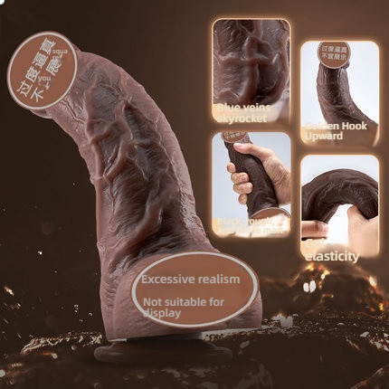 Wan Ant Coarse Black Bend Female Riding Manual dildo