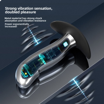 Yunman Silver Bright Anal Stopper - Wanyue Wear Anal Stopper Shock Remote Control Version for Going Out