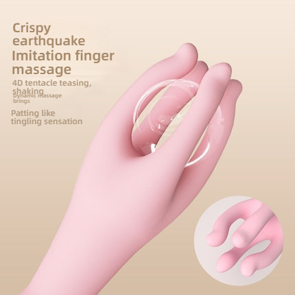 Yunman foreplay cake hand 4D shaking and rotating tentacle teasing device