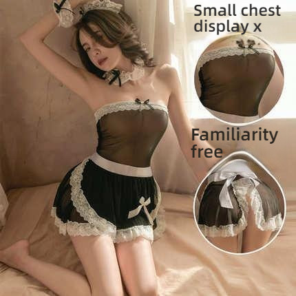 Stacey, the maid, pretends to be passionate and sexy without taking off