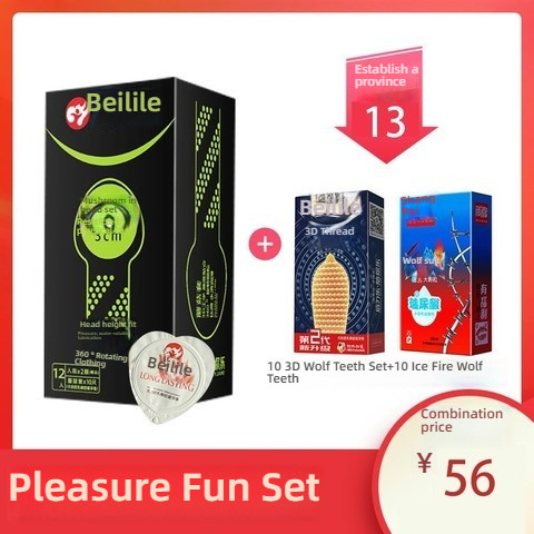 Beilile Mushroom Ball Condom Medium 10 pieces/box