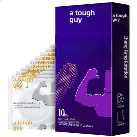 Shangpai Hardman Series Twisted Thread Condom Set of 10 Pieces