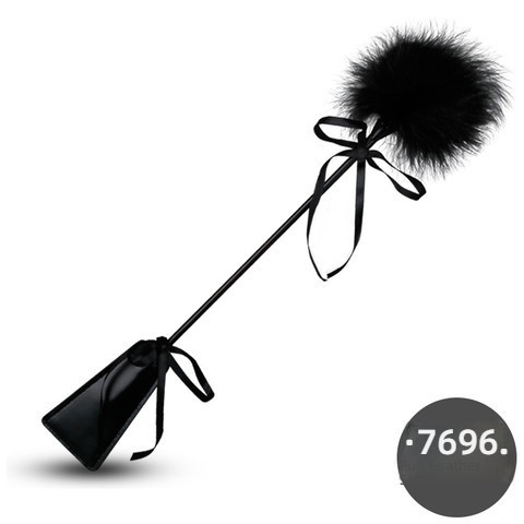 Fei Mu Accessories Dreamy Feather Hand Patting Black