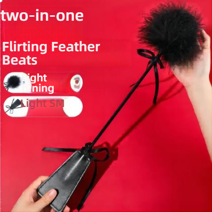 Fei Mu Accessories Dreamy Feather Hand Patting Black