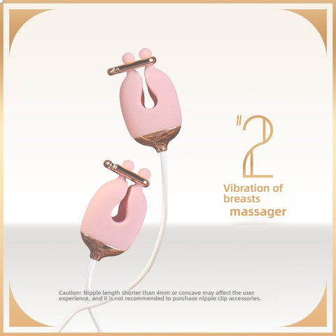 Light Whisper SM Shocking Flirting Breast Clip Collar Breast Teasing Massager