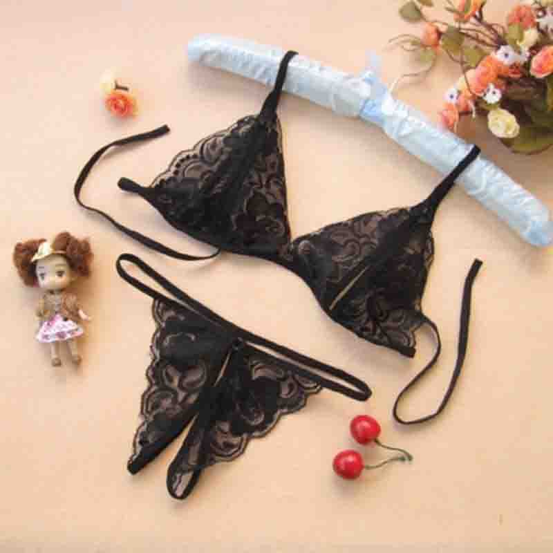 Mei Nai Er's sexy lingerie with three points of passion, tight fitting stockings, and a removable sexy mesh suit, one pi