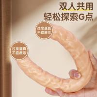 Qianyue front and back, big and thin, two headed female masturbates with a penis