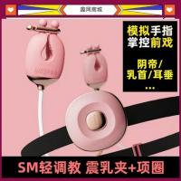Light Whisper SM Shocking Flirting Breast Clip Collar Breast Teasing Massager