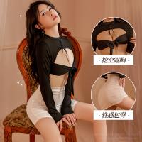 Meinaer sexy lingerie sexy hip hugging skirt secretary Ol dress hot hollow seduction nightclub dress set