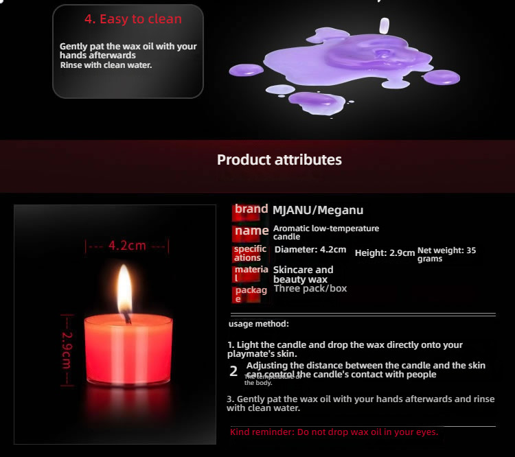 Mikanu Fragrant Low Temperature Candle Set of Three
