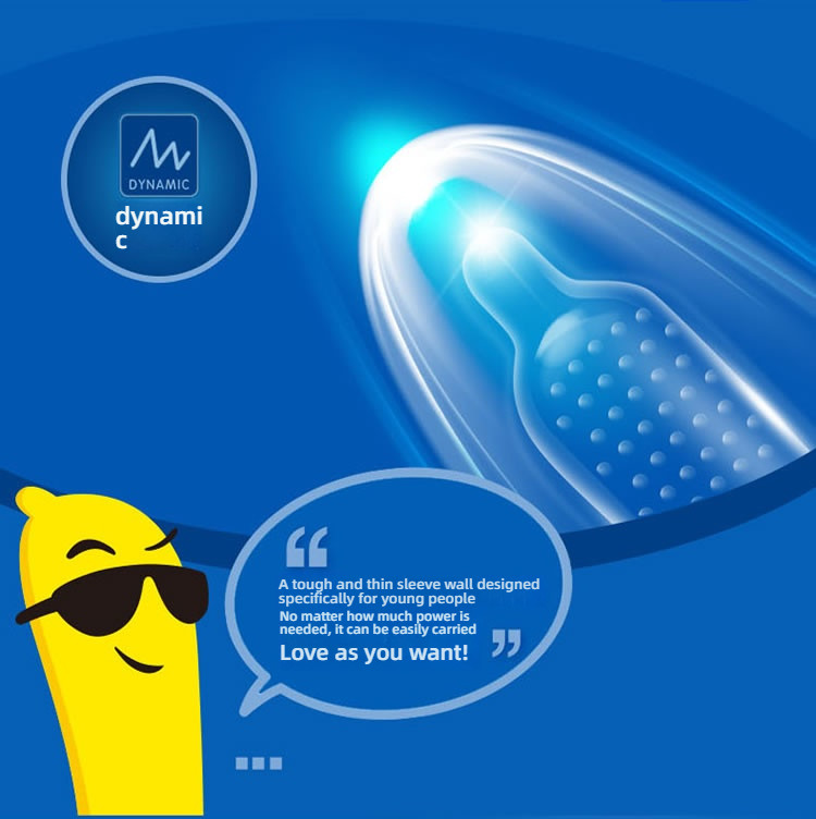 Jieshibang Fauvism Dynamic Large Particle Condom Set of 10