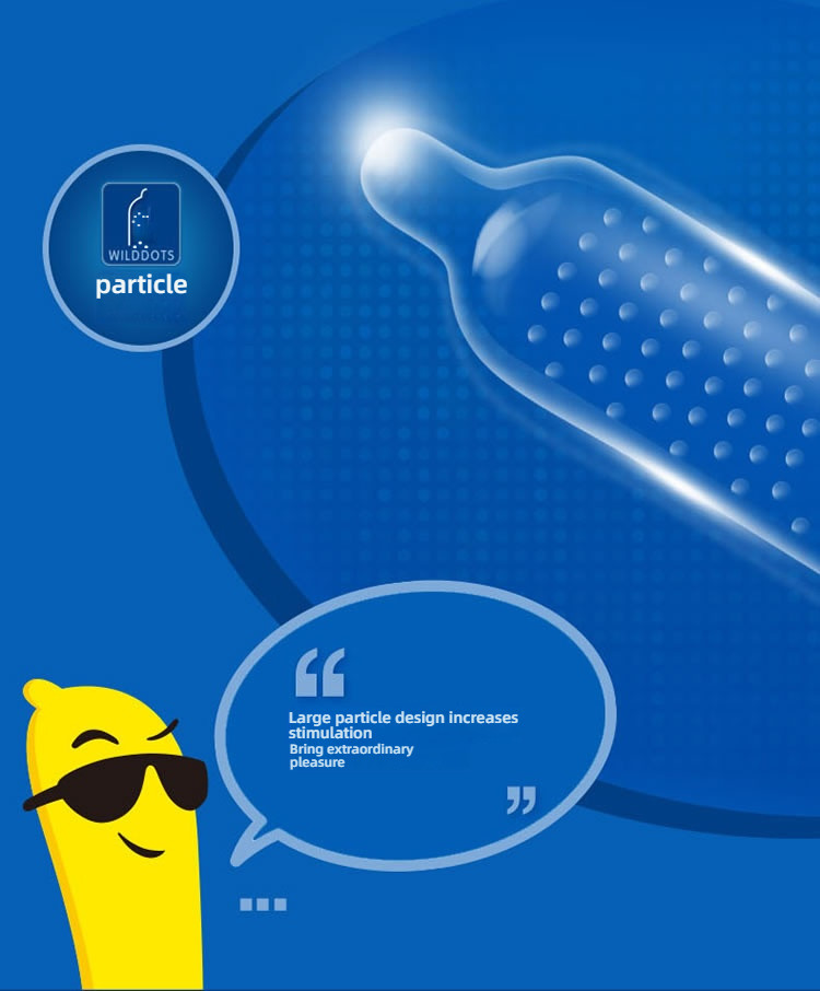 Jieshibang Fauvism Dynamic Large Particle Condom Set of 10