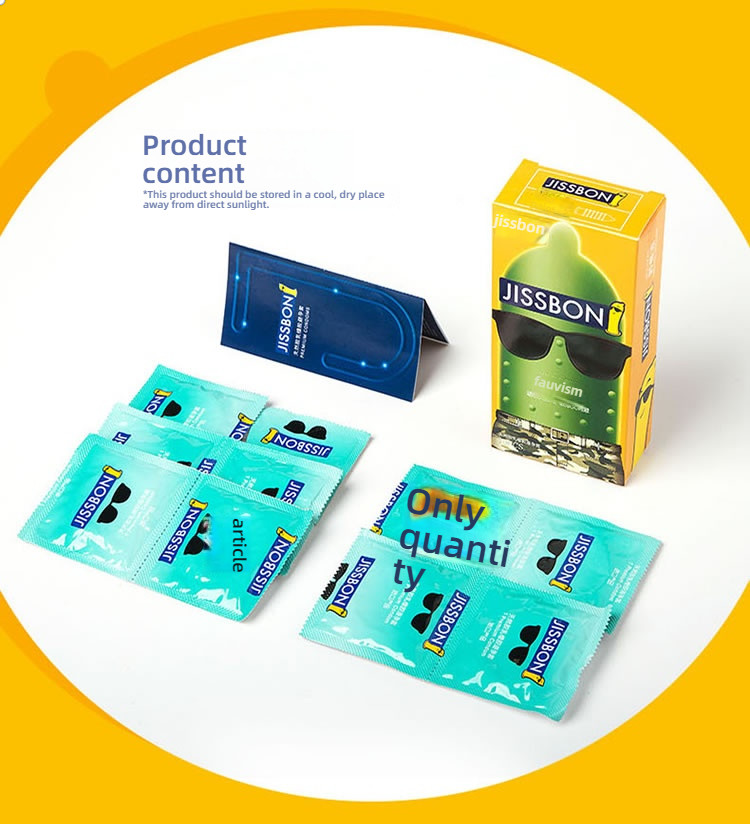 Jieshibang Fauvism Dynamic Large Particle Condom Set of 10
