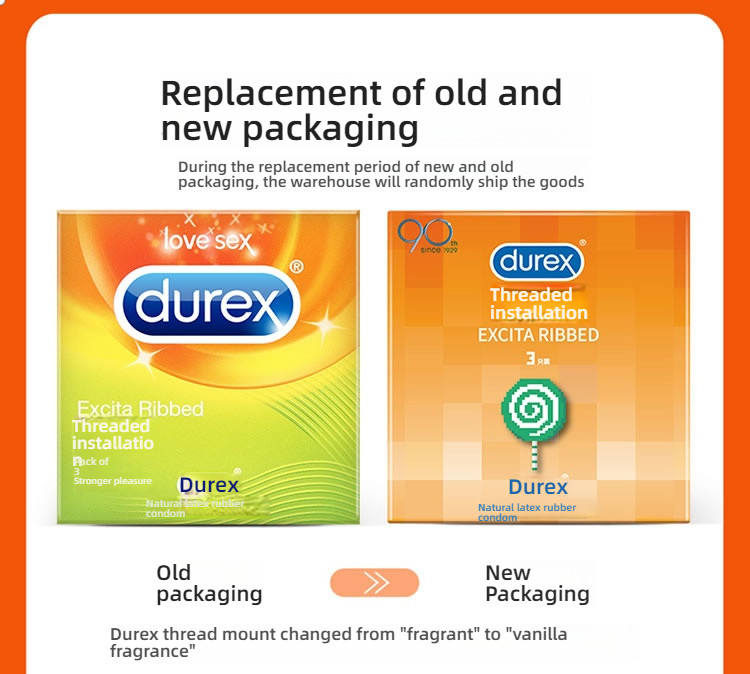 Durex Thread Design Condom Medium 3/12 Pack, Shocking Attack
