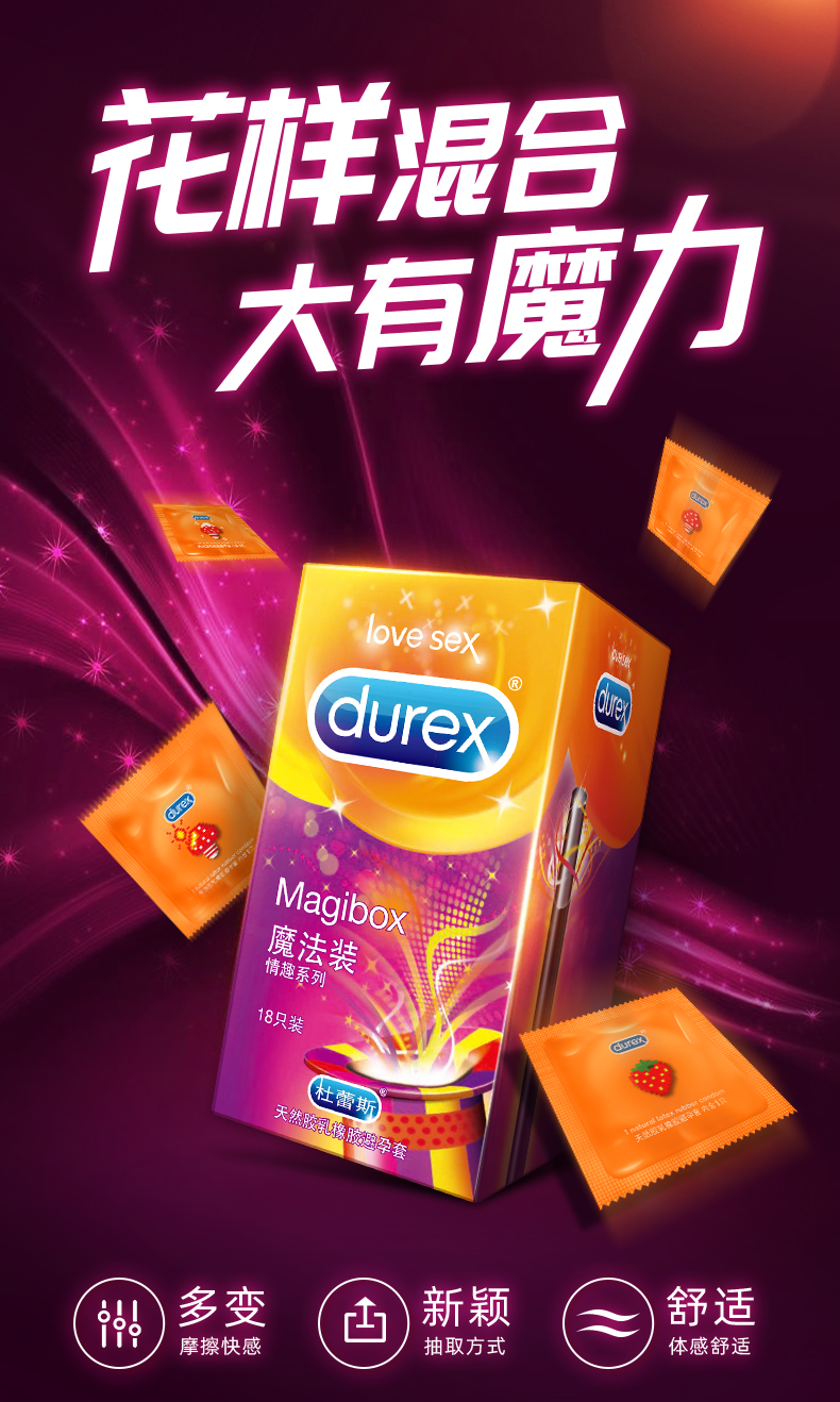 Durex Magical Sex Series Condoms 18 pieces