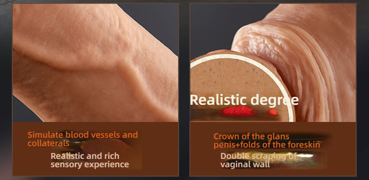 COC telescopic twisting and shaking simulation penis can be inserted into 16.5cm