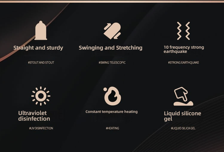 COC telescopic twisting and shaking simulation penis can be inserted into 16.5cm