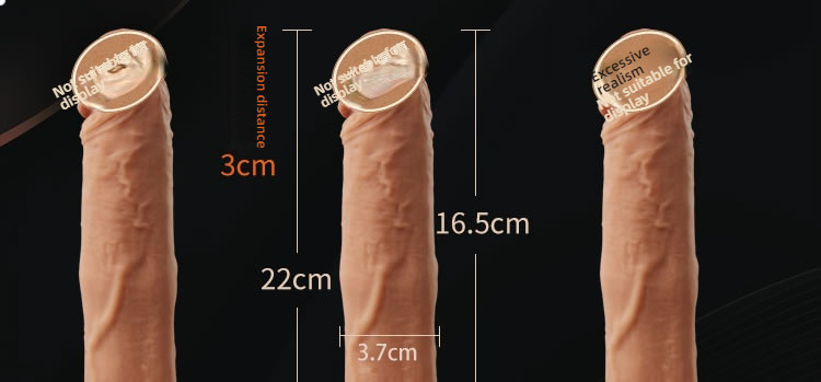 COC telescopic twisting and shaking simulation penis can be inserted into 16.5cm