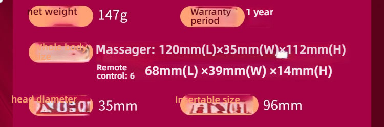 Yuejiaren L-type remote control suction heating wearable shock absorber