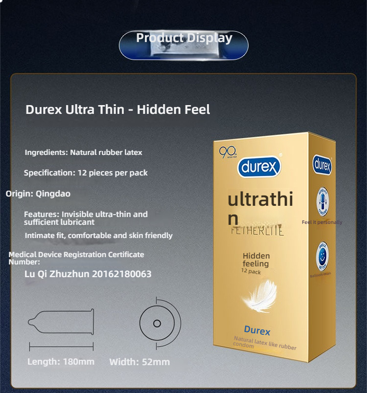 Durex Close Ultra Thin Series Ultra Thin Pack 3/12 Pack