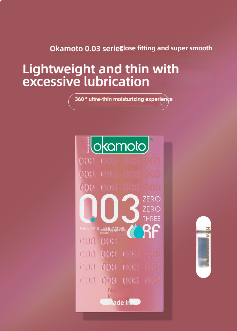 Okamoto 003 series thin condom series