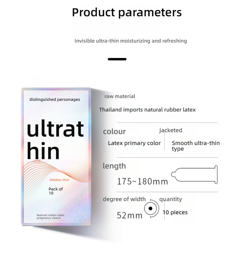 Gentleman hyaluronic acid ultra-thin series condom