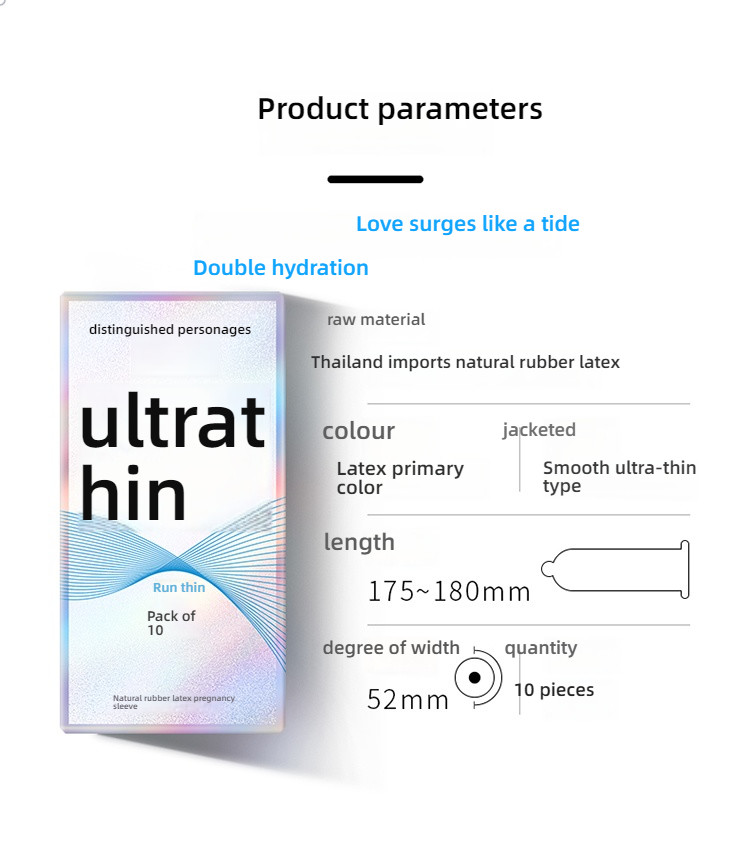 Gentleman hyaluronic acid ultra-thin series condom