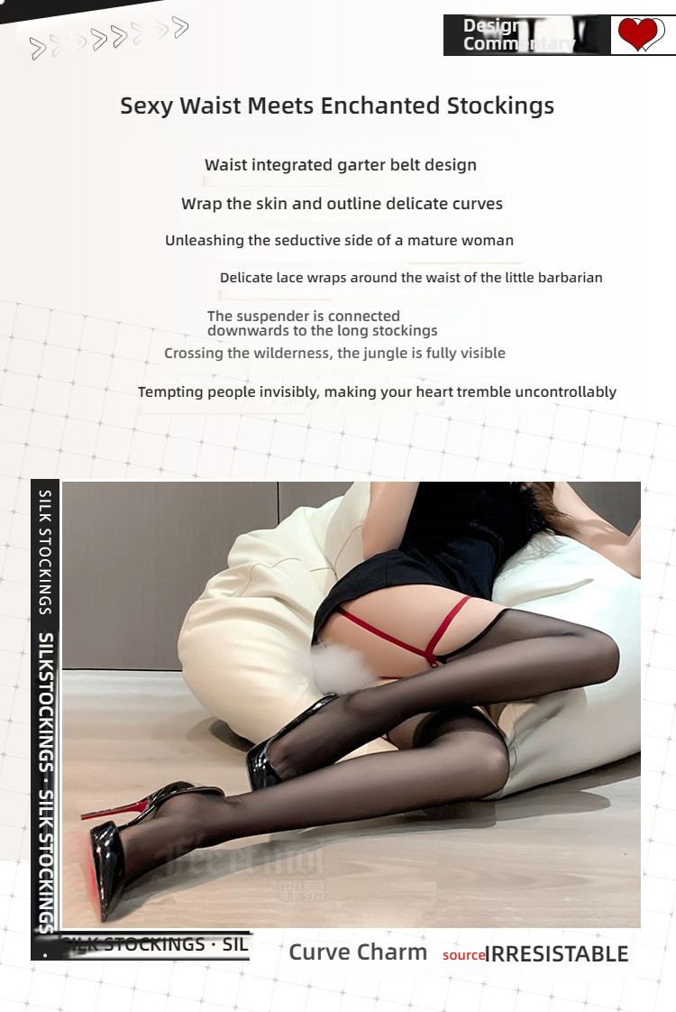 Fei Mu [Sister loves to wear] sexy lace garter belt one-piece pantyhose