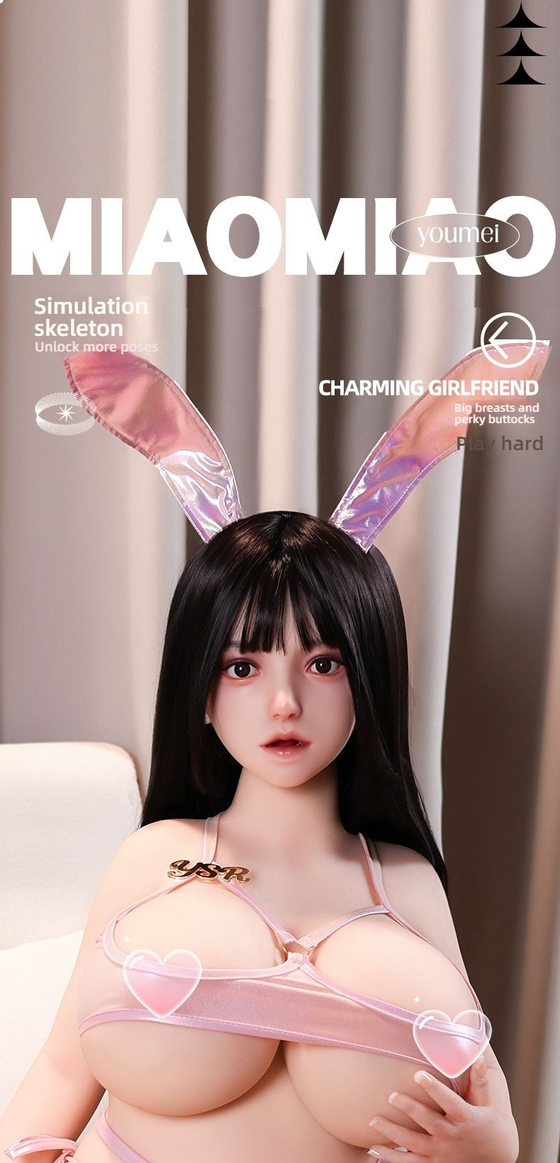 Stunning Butt and Big Breasts - Fat Granny Milk Meow (G057-K-Y32) Solid Doll (135cm Silicone Head Hair Transplant+Oral L