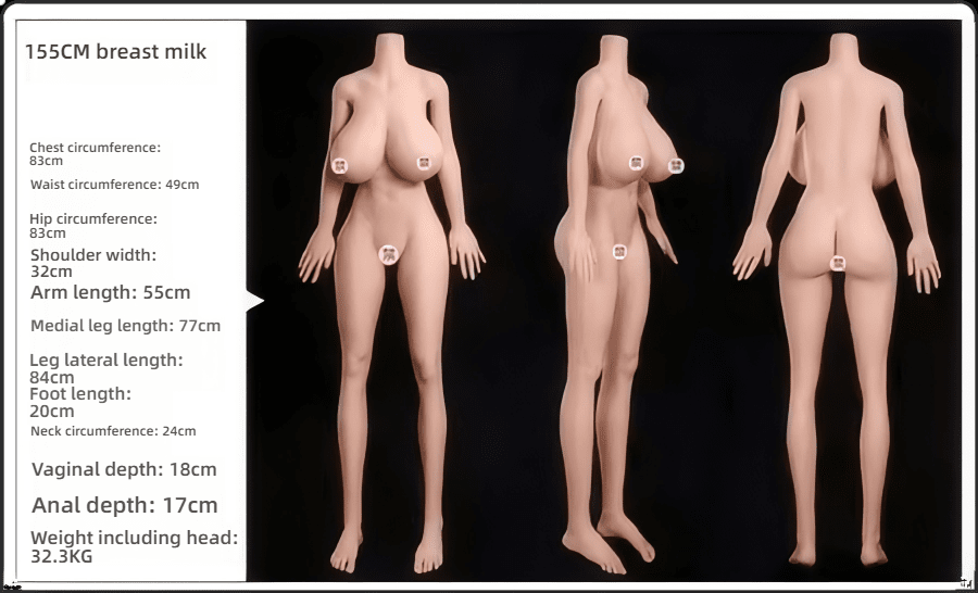 Pure desire busty and beautiful man - Yaya (G009-Y27) physical doll (155cm silicone head hair transplant+oral love+oral 