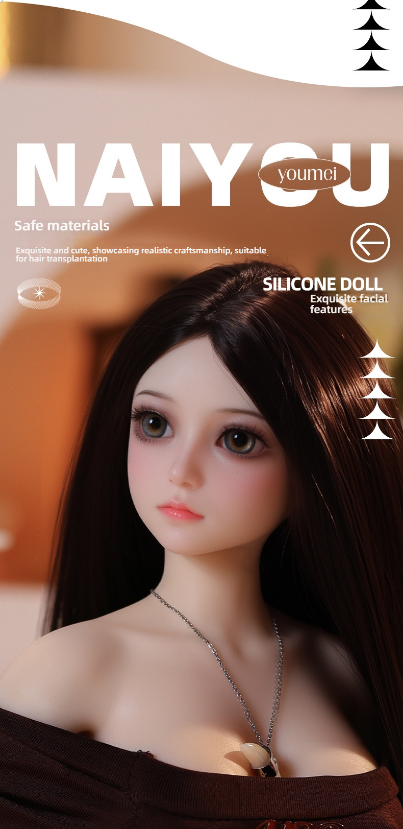 Physical doll 60cm all silicone figurine cute/creamy/Sarah/Sherry/Cherry (note figurine name when placing order)
