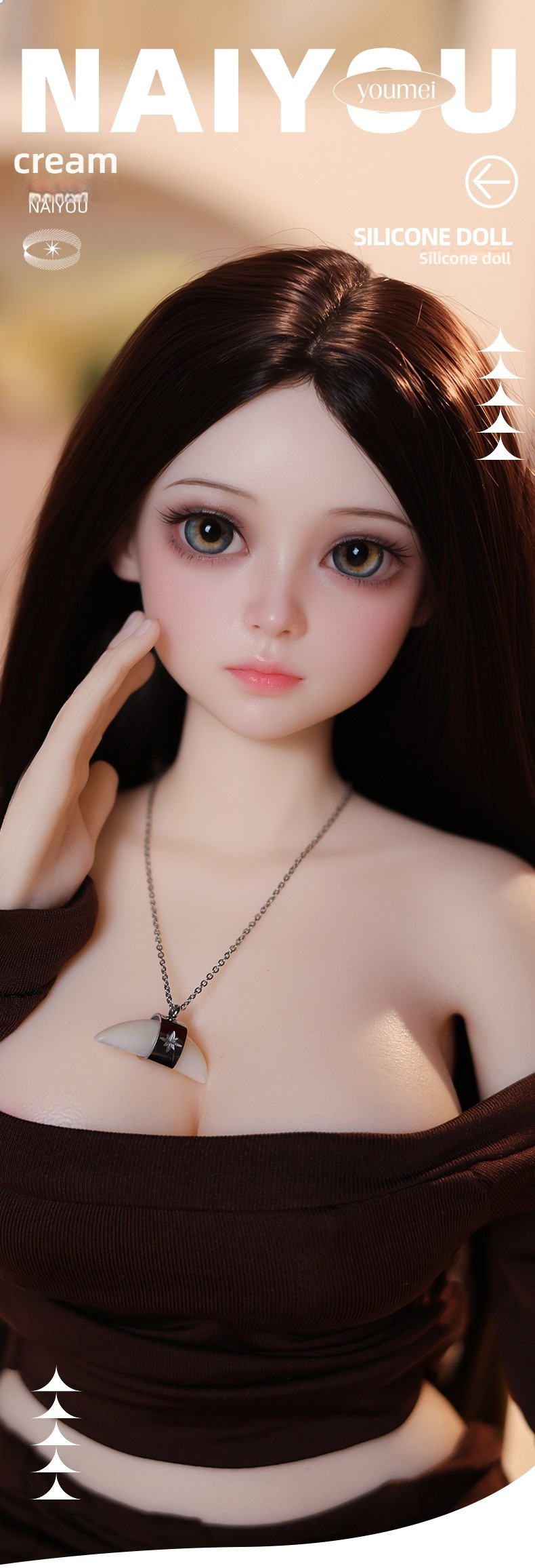 Physical doll 60cm all silicone figurine cute/creamy/Sarah/Sherry/Cherry (note figurine name when placing order)