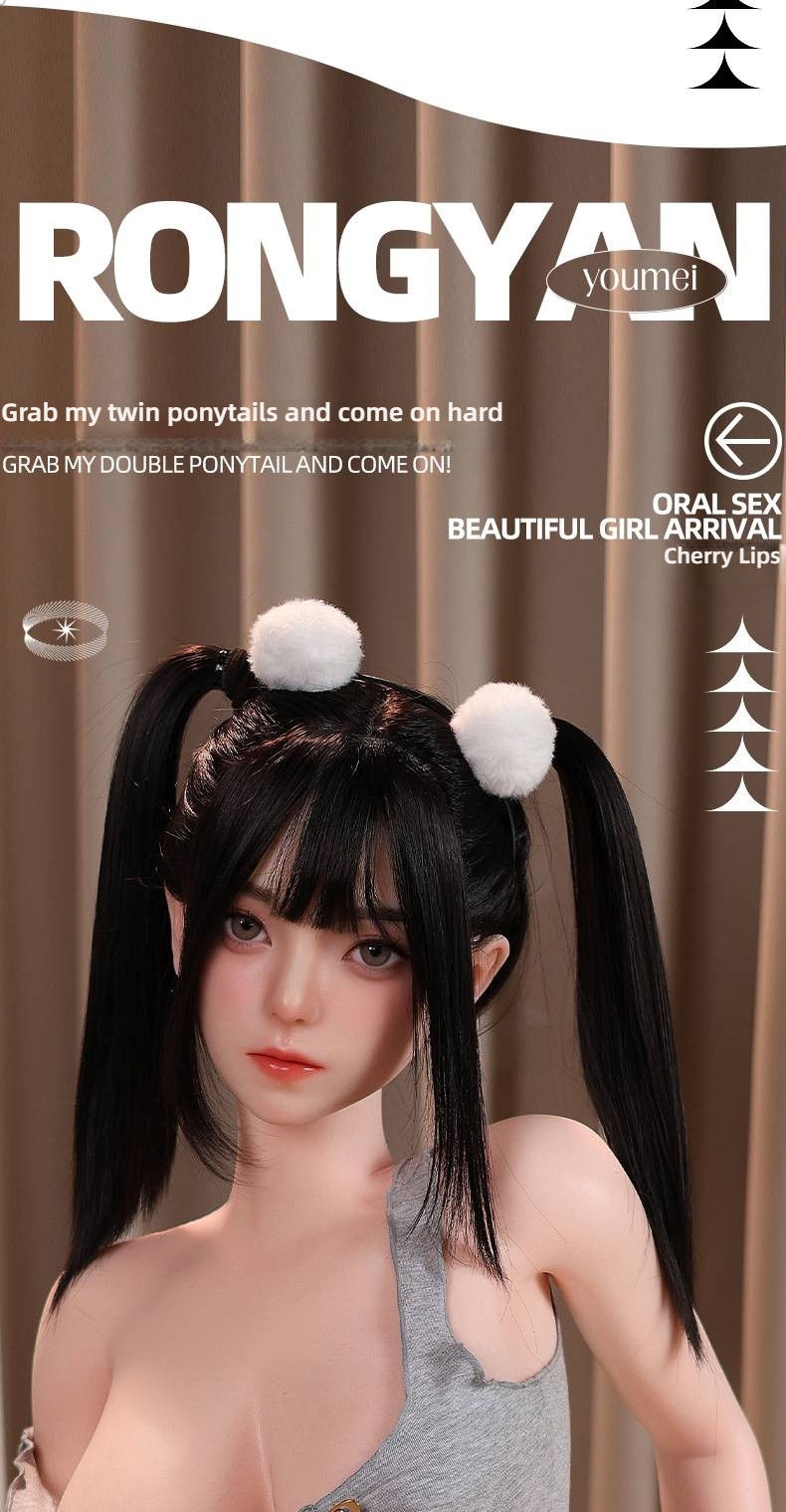 Solid Doll Sweet and Cute - Rongyan (G058-K-Y33) Solid Doll (158cm Silicone Head Hair Transplant+Oral Love+Sound Product