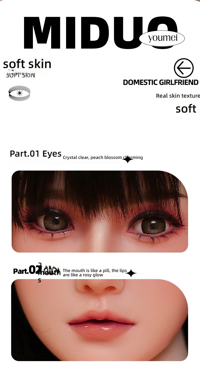 Sweet and Royal Sister Girlfriend - Mido (G027-Y10) Solid Doll 158cm Silicone Head Hair Transplant
