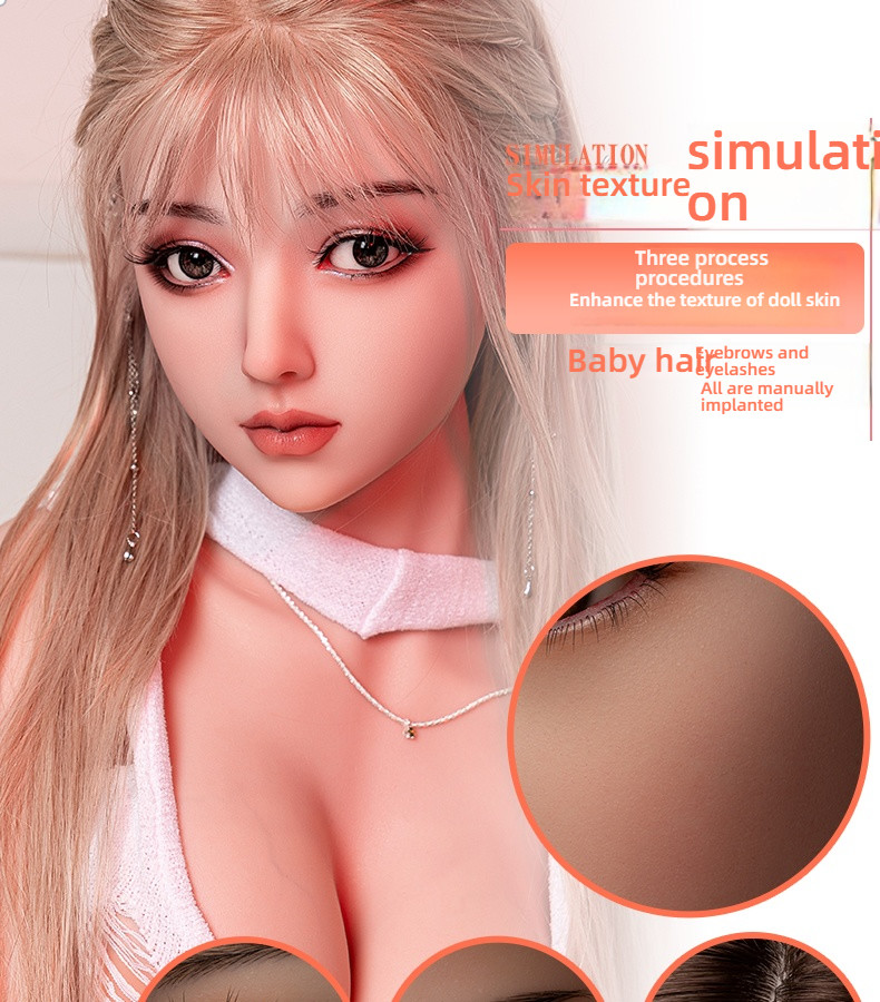 Enchanting Sister - Erlan G005 (Y18) Solid Doll 158cm+Silicone Head Hair Transplant+Mouth Love+Mouth Love Sucking+Sound 