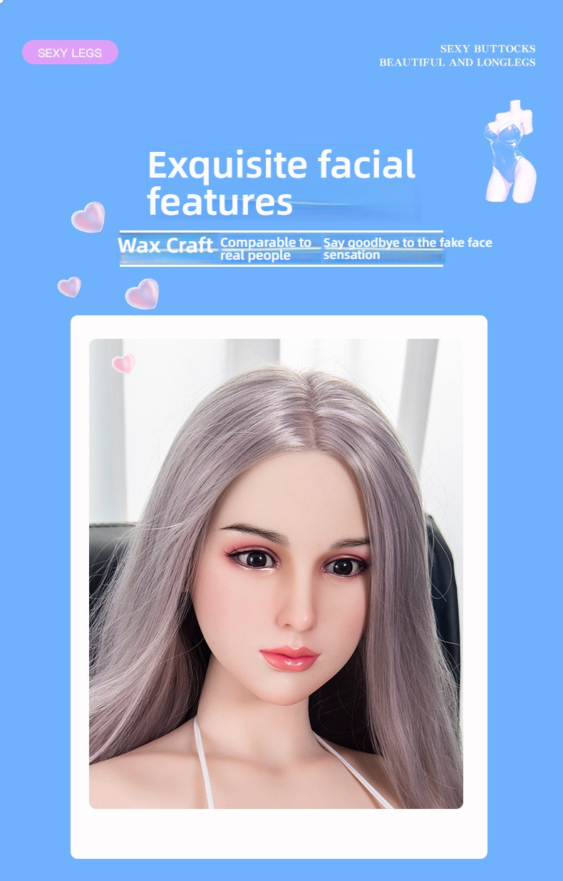 Pure desire big chest beautiful man - Xumei (G008-Y34) solid doll 155 breast+silicone head hair transplant+voice+heating
